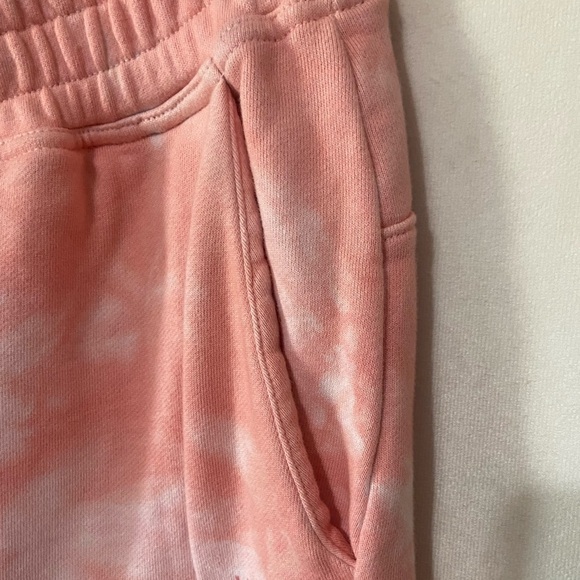 Outdoor voices women's XS coral/white tie dye pocket sweatpants EUC - Picture 4 of 8